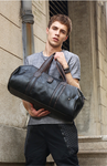 Shub-02 Faux Leather Gym-Travel Duffel Handbag by Wolph