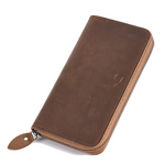 Otto Unisex Tall Leather Travel Wallet by Wolph