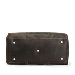 Otto Vintage-style Leather Weekender Duffel Bag by Wolph