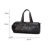 Shub-02 Faux Leather Gym-Travel Duffel Handbag by Wolph