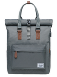 Edler Canvas Rolltop Travel Rucksack by Wolph