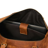 Otto Vintage-style Leather Weekender Duffel Bag by Wolph