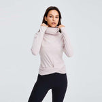 J-01 Long Sleeve Turtle-Neck Workout Gym Wear for Women by Wolph